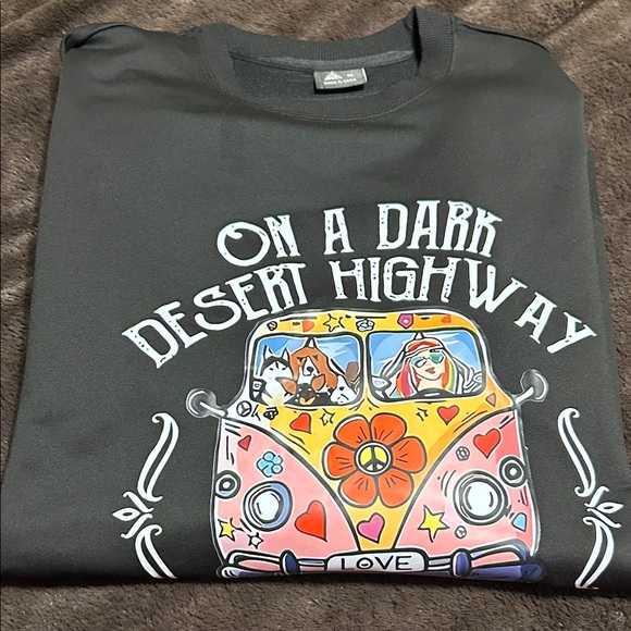 Black Graphic women’s Sweater - NWOT! - Picture 3 of 5